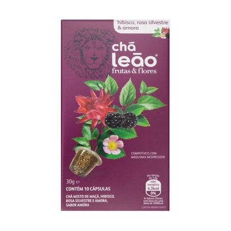 CHA LEAO CAPSULA HIB/AMO/ROSA SILV 3G