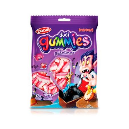 Balas docile gelatines dentes monstro 80g