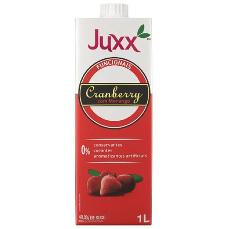 Suco Juxx Cranberry e Morango 1lL