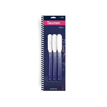 CONJUNTO TAUMER ESPATULA MANTEIGA PRETA 3UN