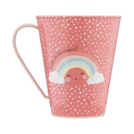 CANECA PLASUTIL DIVERTIDA MENINA 360ML