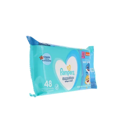 Lenços Umedecidos Pampers Sempre Limpo Baby Shark Pacote 48un 360-31