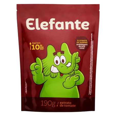 Extrato de Tomate Elefante Sachê 190gr