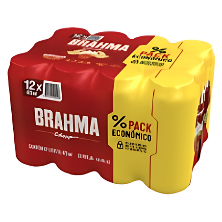 Cerveja latao 473ml brahma pcc/12un-multipack