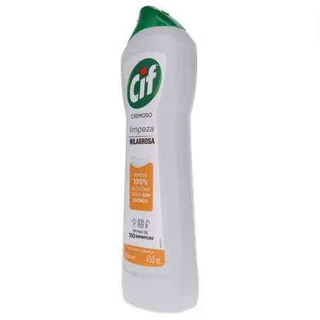 SAPONÁCIO CREMOSO CIF MULTIUSO LARANJA 450ML 360-4