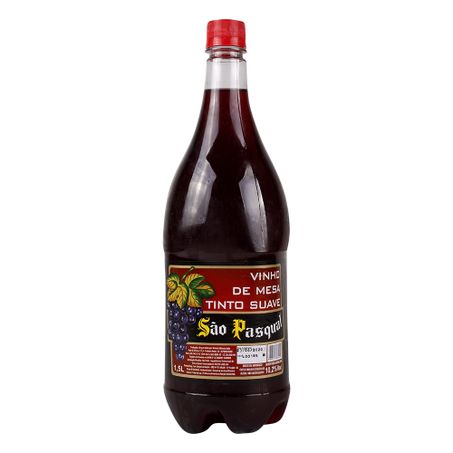 Vinho são pasqual tinto suave 1.5l