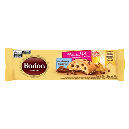 Pão De Mel Com Gotas De Chocolate Barion 90G