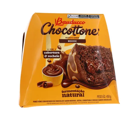 Panettone Bauducco Mousse de Chocolate Caixa 450gr 360-35
