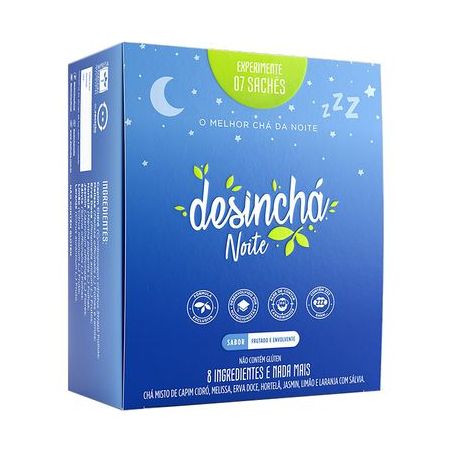 Chá 8 Ingredientes Desinchá Noite Caixa 7 Unidades 10G