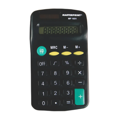 CALCULADORA DE BOLSO 8 DÍGITOS MP-1031 MASTERPRINT