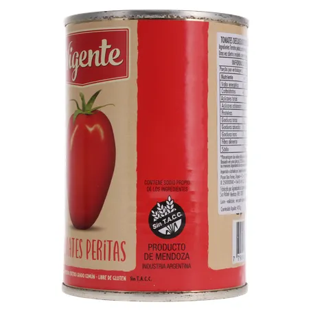 TOMATE PELADO IMPORTADO DA ARGENTINA VIGENTE LATA 230G 360-5