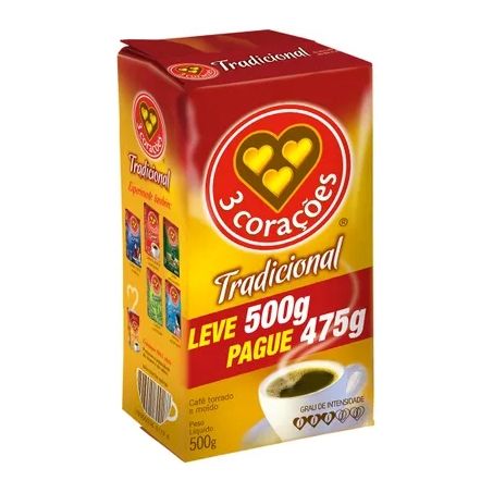 Cafe 3 coracoes vacuo promo 500gr tradic