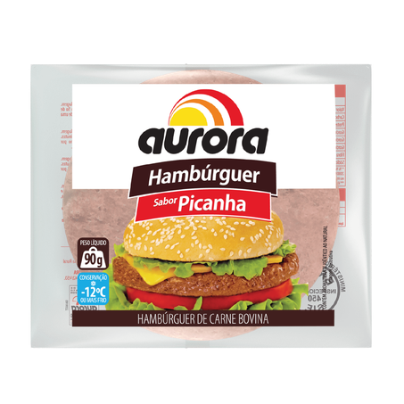 Hambúrguer Aurora Picanha Embalagem 90G
