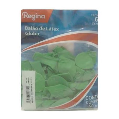 Balão verde regina 6,5 com 50