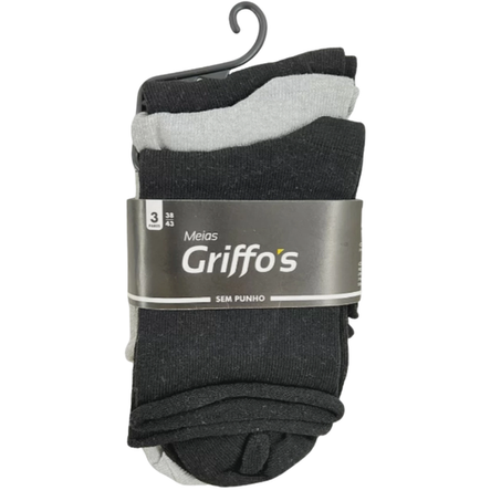 KIT MEIA GRIFFOS C/3 AM S/P 20103 SORTIDA 38/43