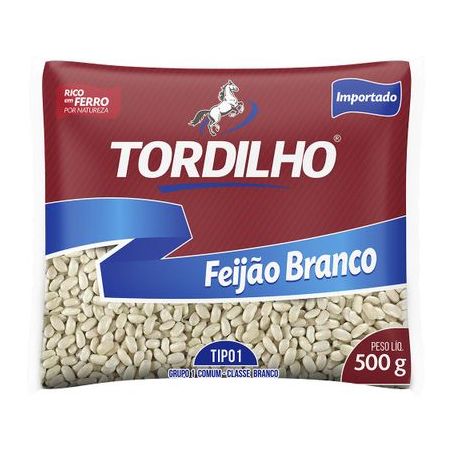 Feijão Tordilho Branco Pacote 500g