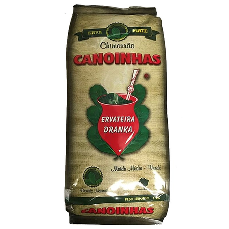 Erva mate canoinhas verde média 1kg
