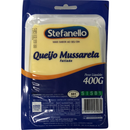 QUEIJO STEFANELLO 400GR MUSSARELA