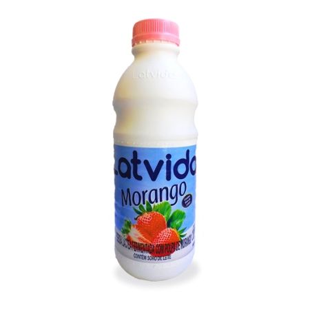 BEBIDA LÁCTEA LATVIDA MORANGO GARRAFA 1L