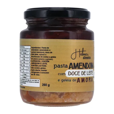 Pasta amendoim hubner leite/ amora 310g 360-32