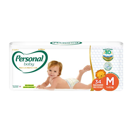 Fralda personal baby premium protec mega