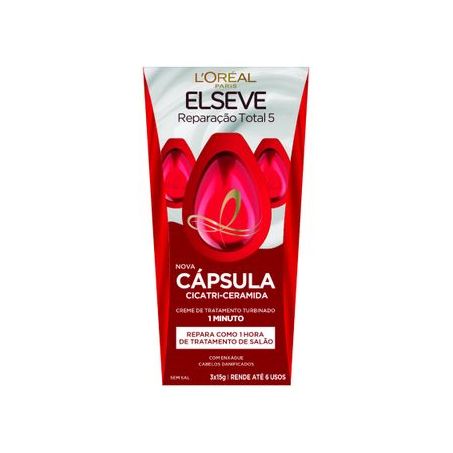 CREME TRAT ELSEVE CAPSULA REPARACAO TOTAL5 15G C/3