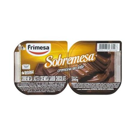 Sobremesa láctea chocolate preto frimesa 180g