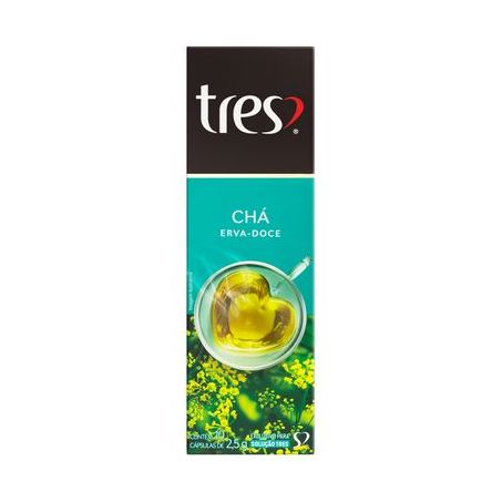 Chá Cápsula Tres Erva Doce 10UN