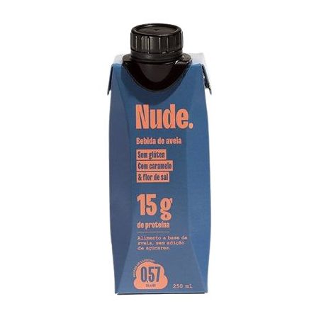 BEBIDA DE AVEIA NUDE 250ML PROTEINADO CARAMELO FLOR DE SAL