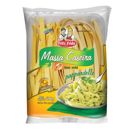 Massa caseira fritz e frida pappardelle 400g