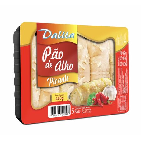 Pao de alho dalita picante 400gr