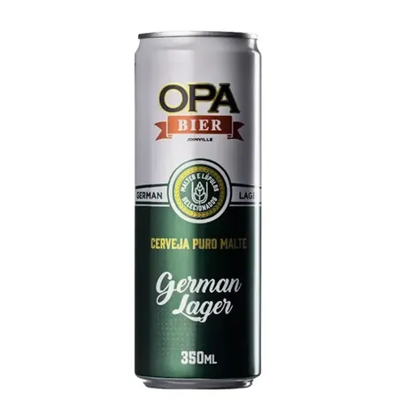 Cerveja opa german lager lt 350ml
