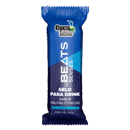 Gelo saborizado beats senses coco leve 190g