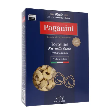 Massa Tortellini Paganini Presunto Curado Caixa 250gr 360-34