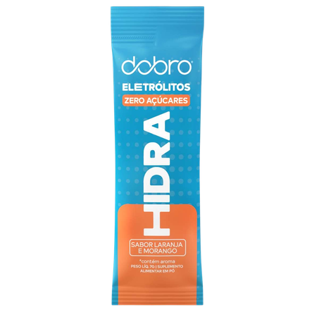 SUPLEMENTO DOBRO HIDRA ELETROLITOS LARANJA E MORANGO 7G