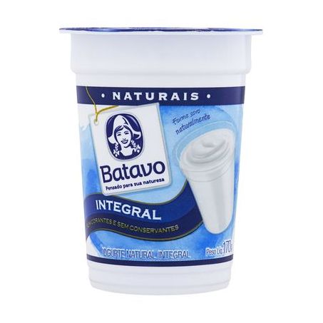 IOGURTE BATAVO NATURAL 170G INTEGRAL