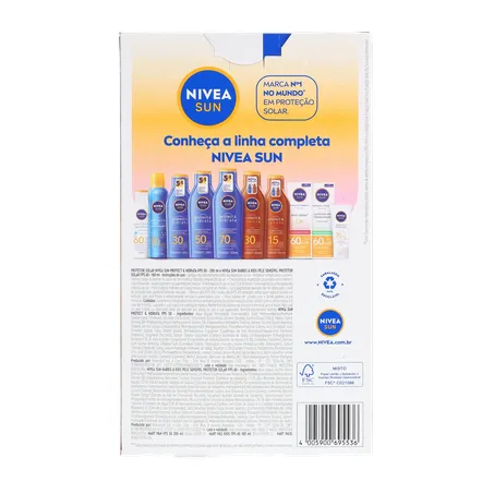 PROTETOR SOLAR NIVEA FPS 50 200ML GRÁTIS KIDS FPS 60 100ML 360-2