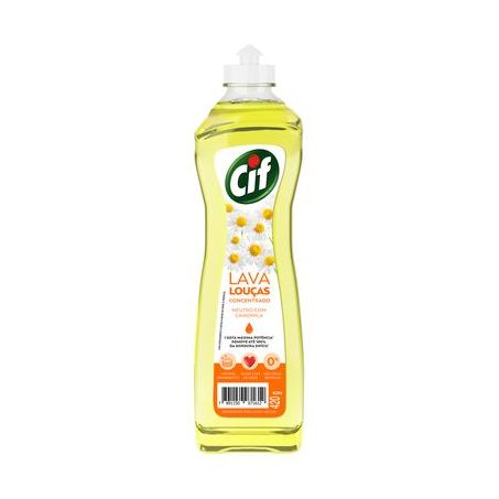 Lava loucas concentrado neutro com camomila cif 420g