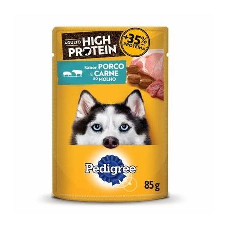 Raçao Pedigree File 100g Sache High Protein Porco/Carne
