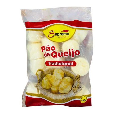 Pão de queijo supremo tradiconal 400g pct