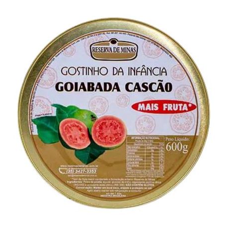 Goiabada reserva de minas cascao 600gr