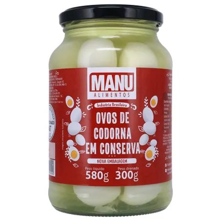 Ovos de codorna manu 300g