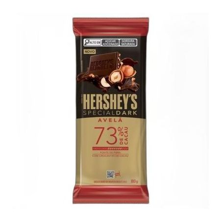 Chocolate hershey´s special dark avelã 73% cacau 80g