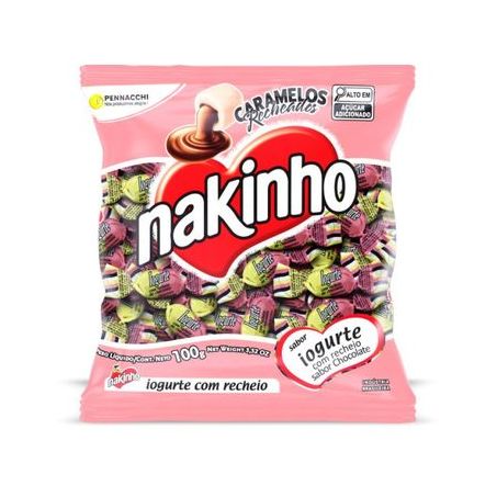 	 BALA PENNACCHI NAKINHO 100G IOGURTE CHOCOLATE