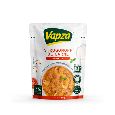 Strogonoff de Carne Só Aquecer Vapza 250g