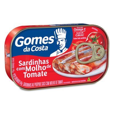 Sardinha molho tomate gomes da costa 125g