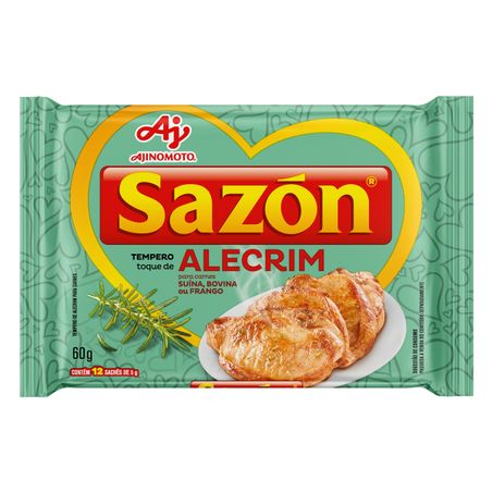 TEMPERO PARA CARNES TOQUE DE ALECRIM SAZÓN PACOTE COM 12 UNIDADES
