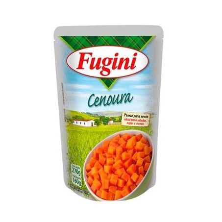 Cenoura em conserva fugini cubos sachê 170g