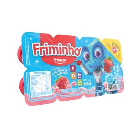 Petit Suisse Frimesa Friminho Morango Bandeja 360G
