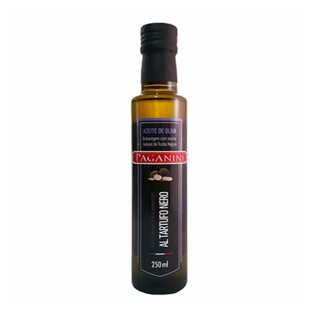 Azeite de Oliva Italiano Paganini Al Tartufo Nero Extra Virgem Embalagem 250ML